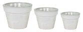 Glazed Basic Pot White S3 D18/38H15/30