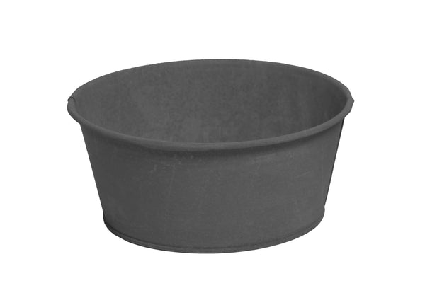 Zinc Vintage Black Pot Low D20H9