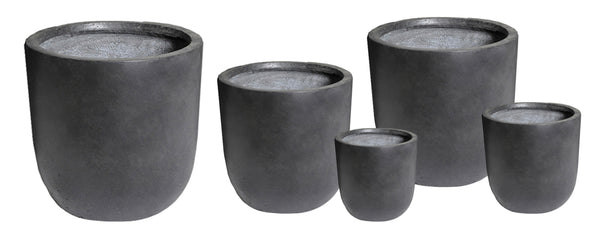 Clayfibre Egg Pot Anthracite S5 D25/54H25/51